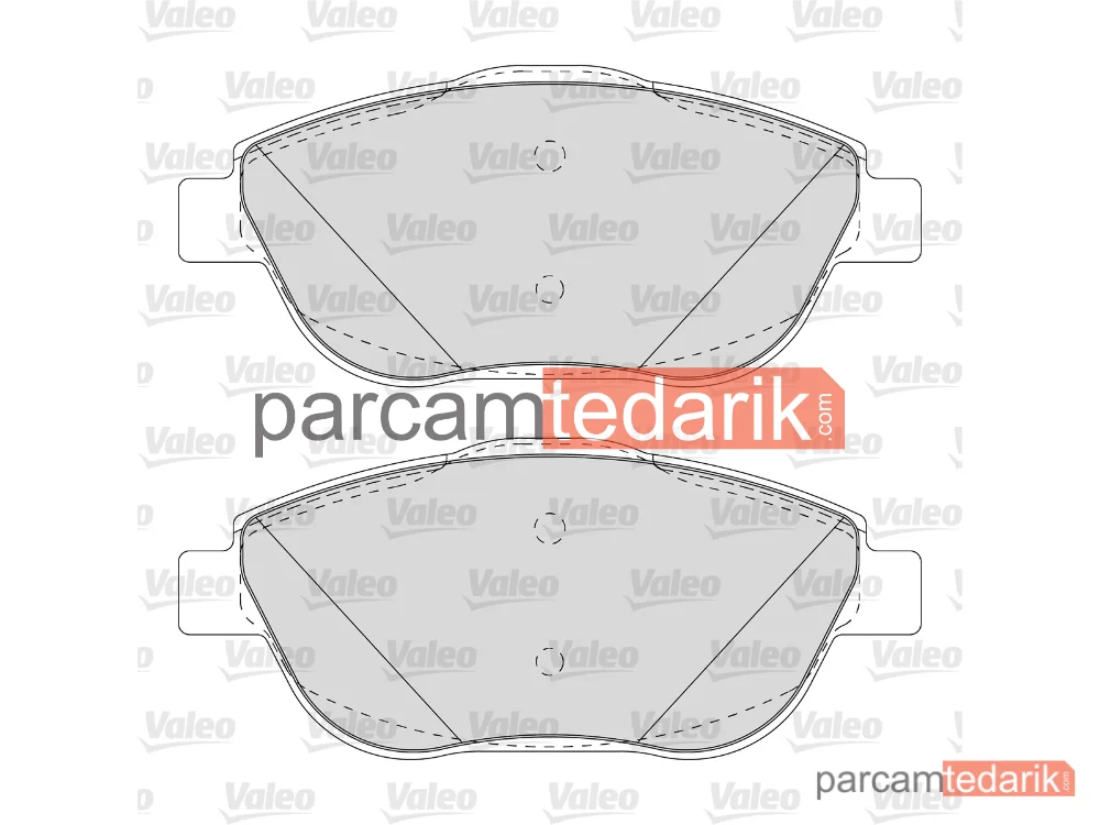 VALEO 670334 | Fren Balatası — Citroen C3 Aircross I, Opel Crossland X / Crossland, Peugeot 2008 I